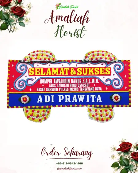 Papan Bunga Ucapan Selamat karang jaya