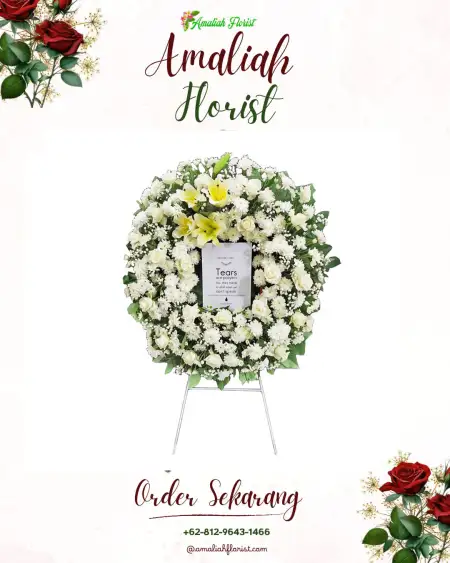 Krans Bunga Duka karang jaya